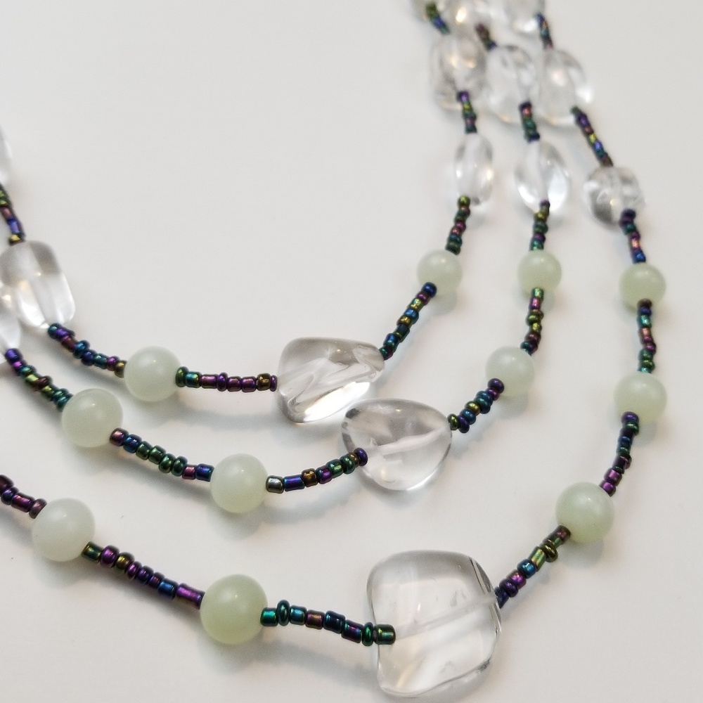 Handmade gemstone beaded necklace